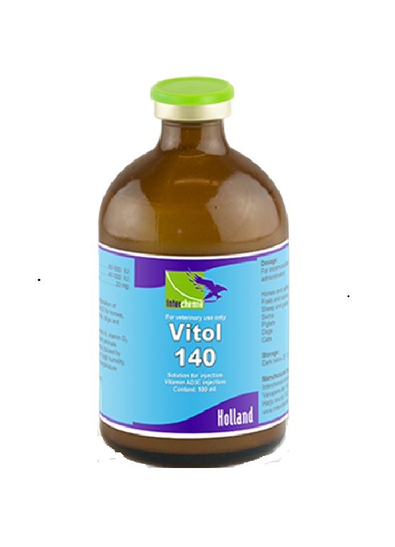 Interchemie Vitol 140 Vitamin AD3E INJ (100 ml)